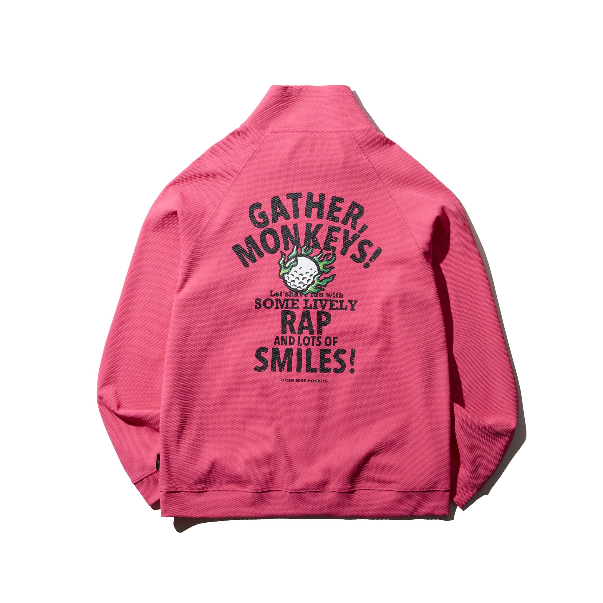 Popcorn knit blouson #3008-65