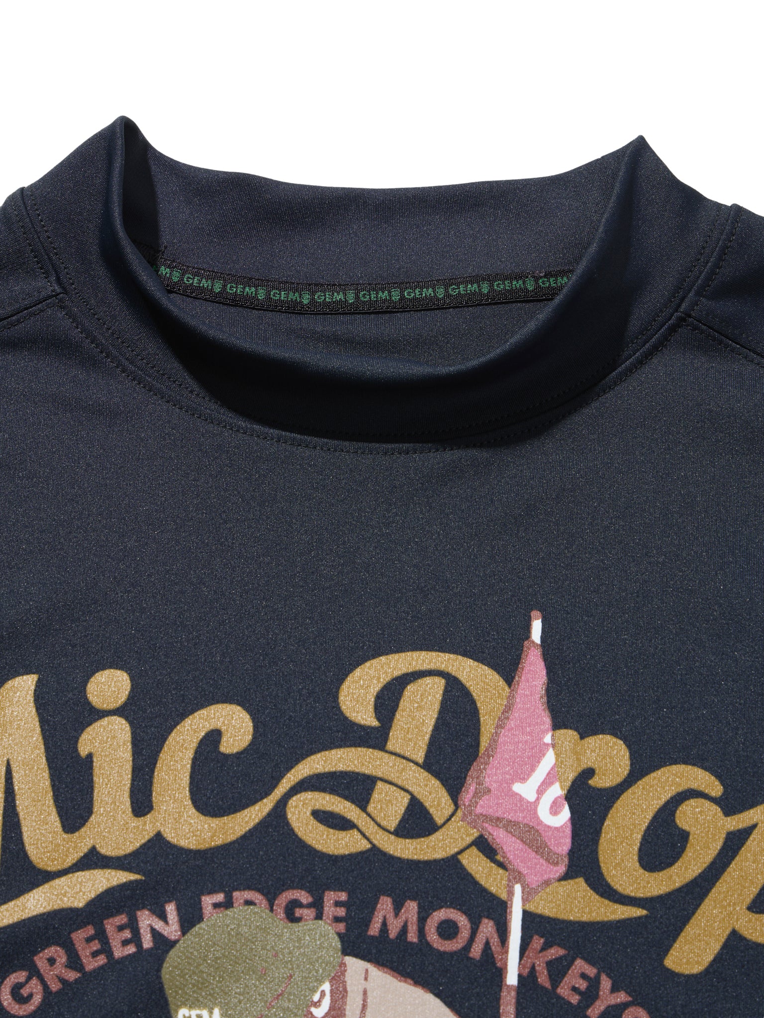 Ribbed hem mock neck #3003-65