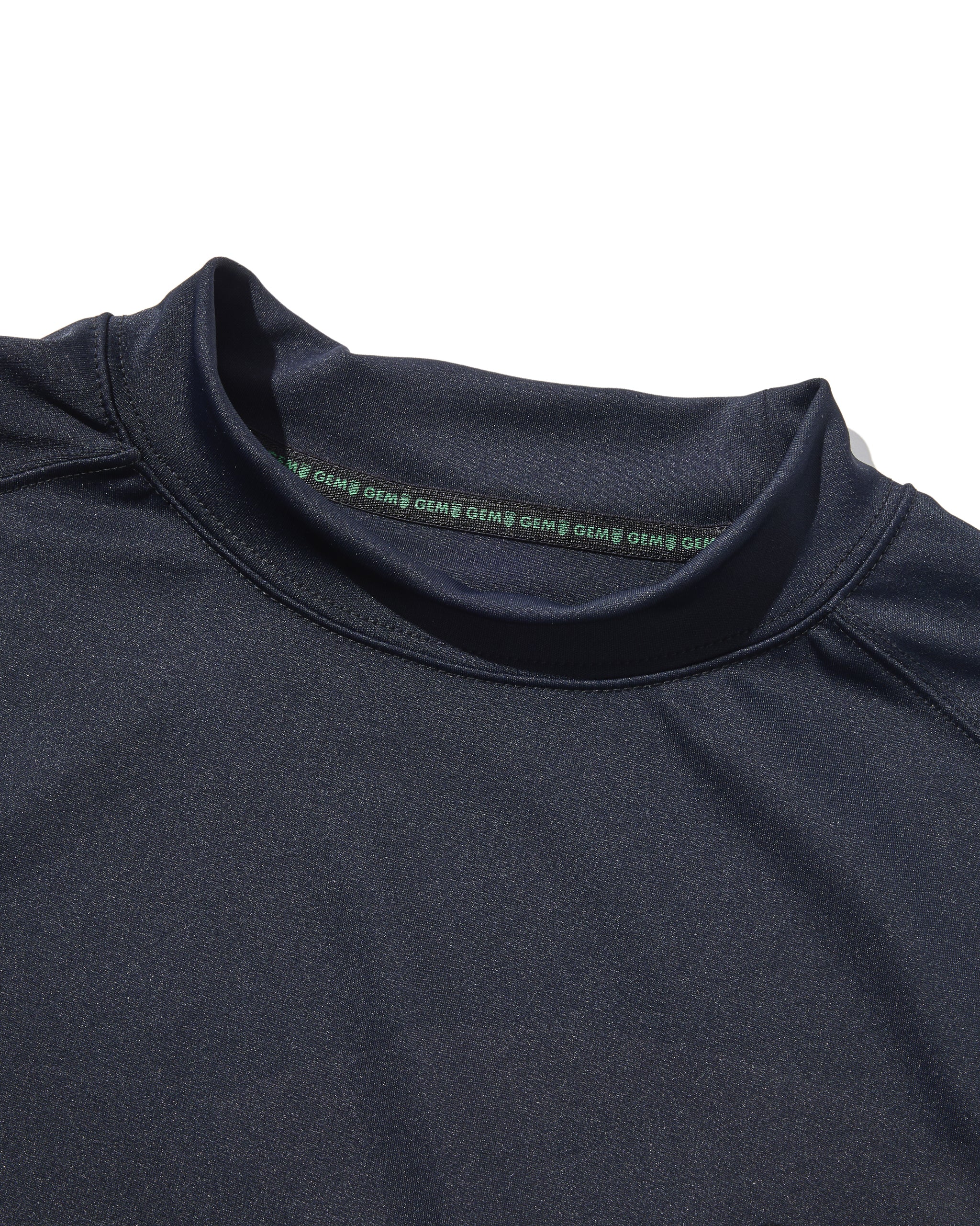 Ribbed hem mock neck #3005-55