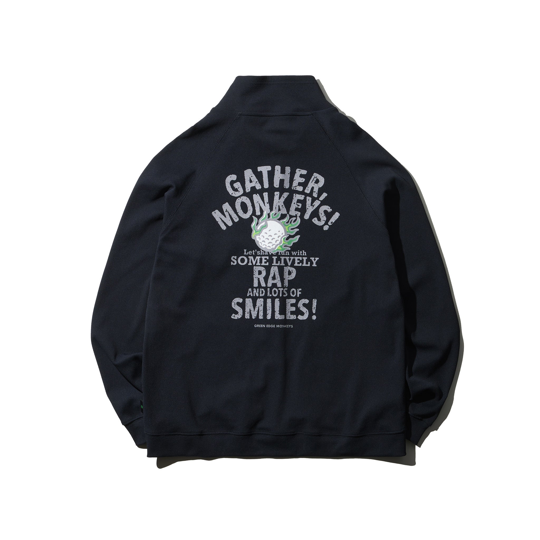 Popcorn knit blouson #3008-65