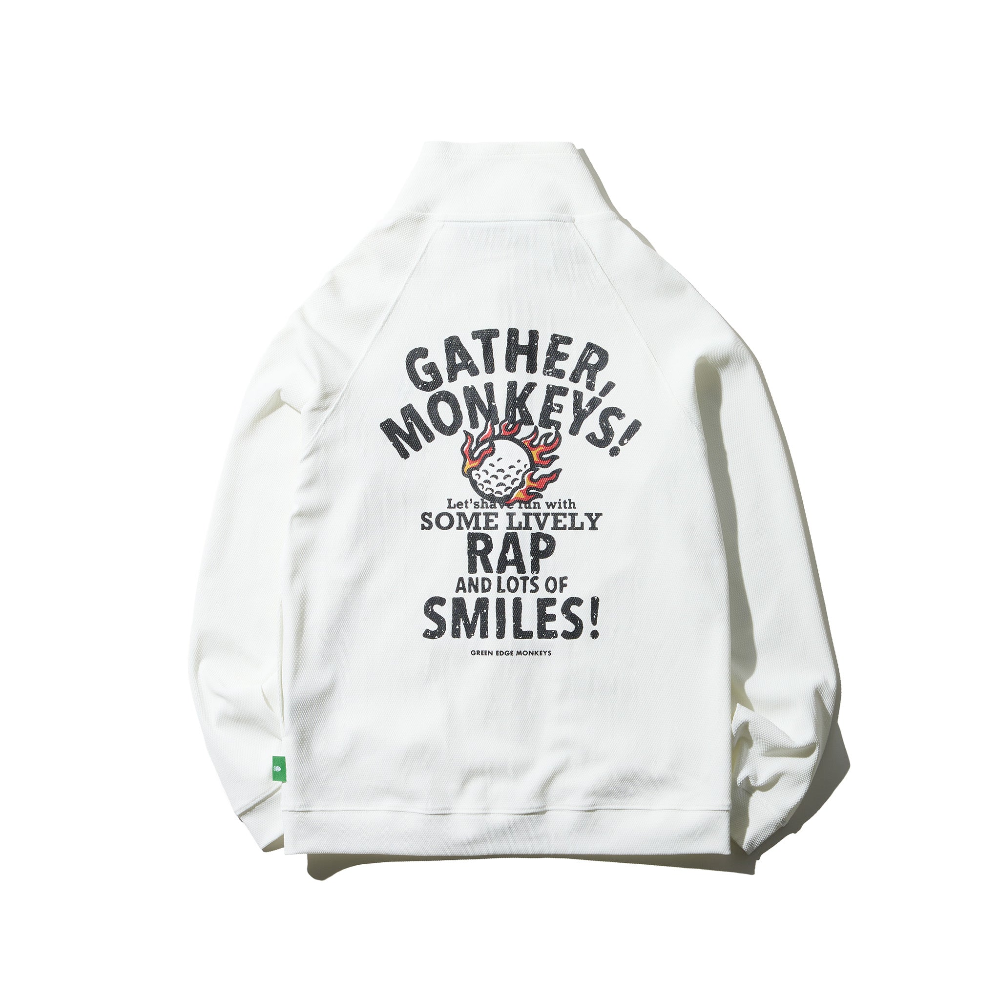 Popcorn knit blouson #3008-65