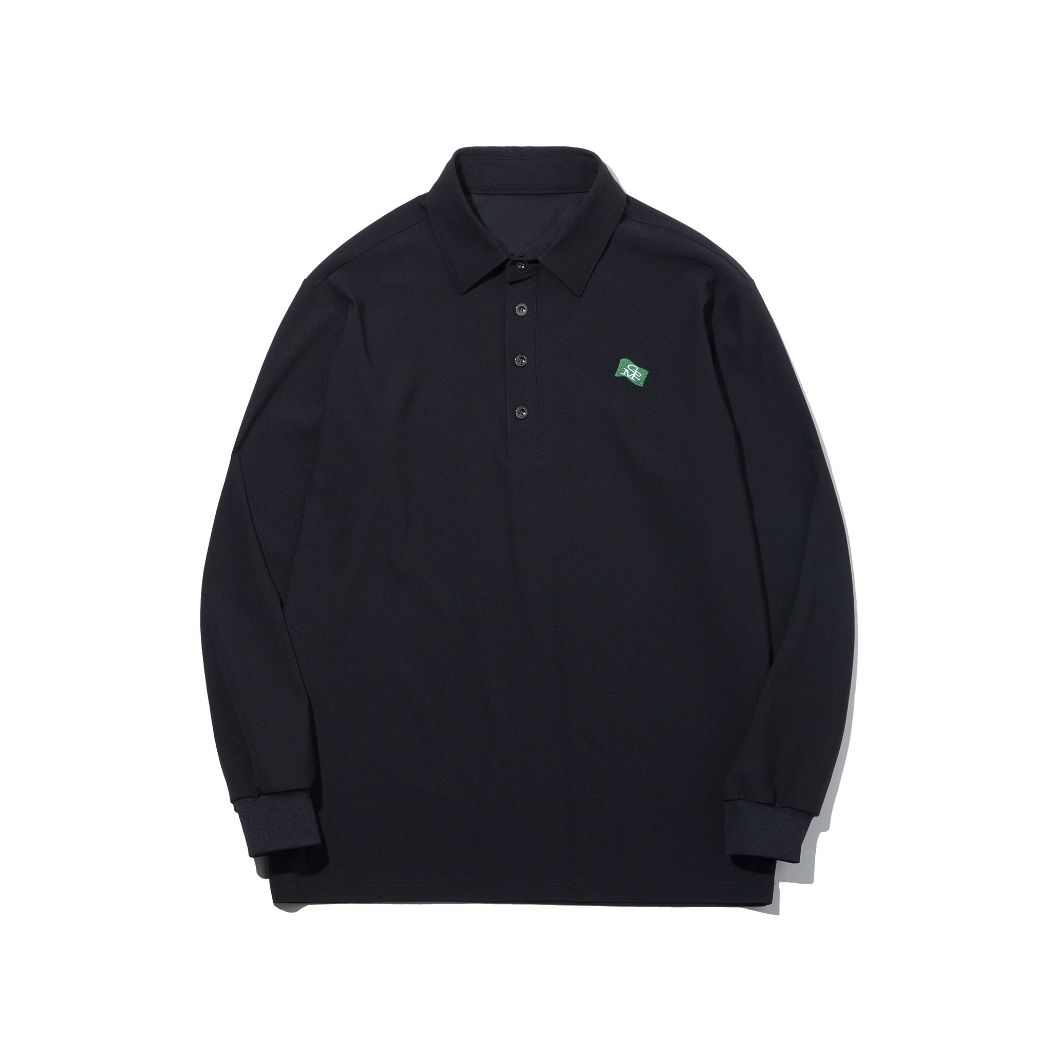 Stretch kanoko long sleeve polo #3001-66