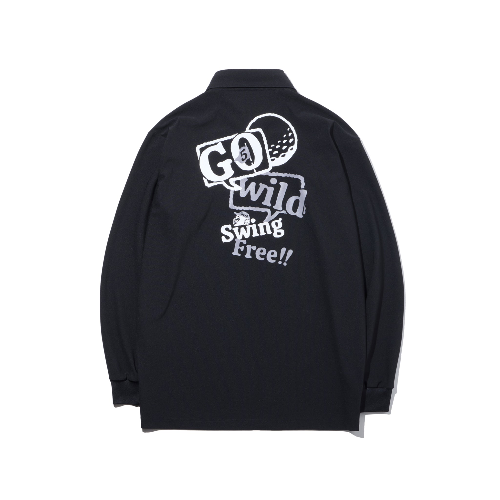 Stretch kanoko long sleeve polo #3001-66