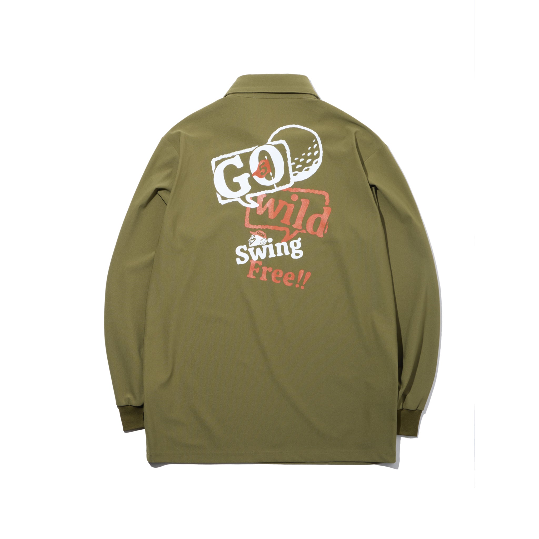 Stretch kanoko long sleeve polo #3001-66