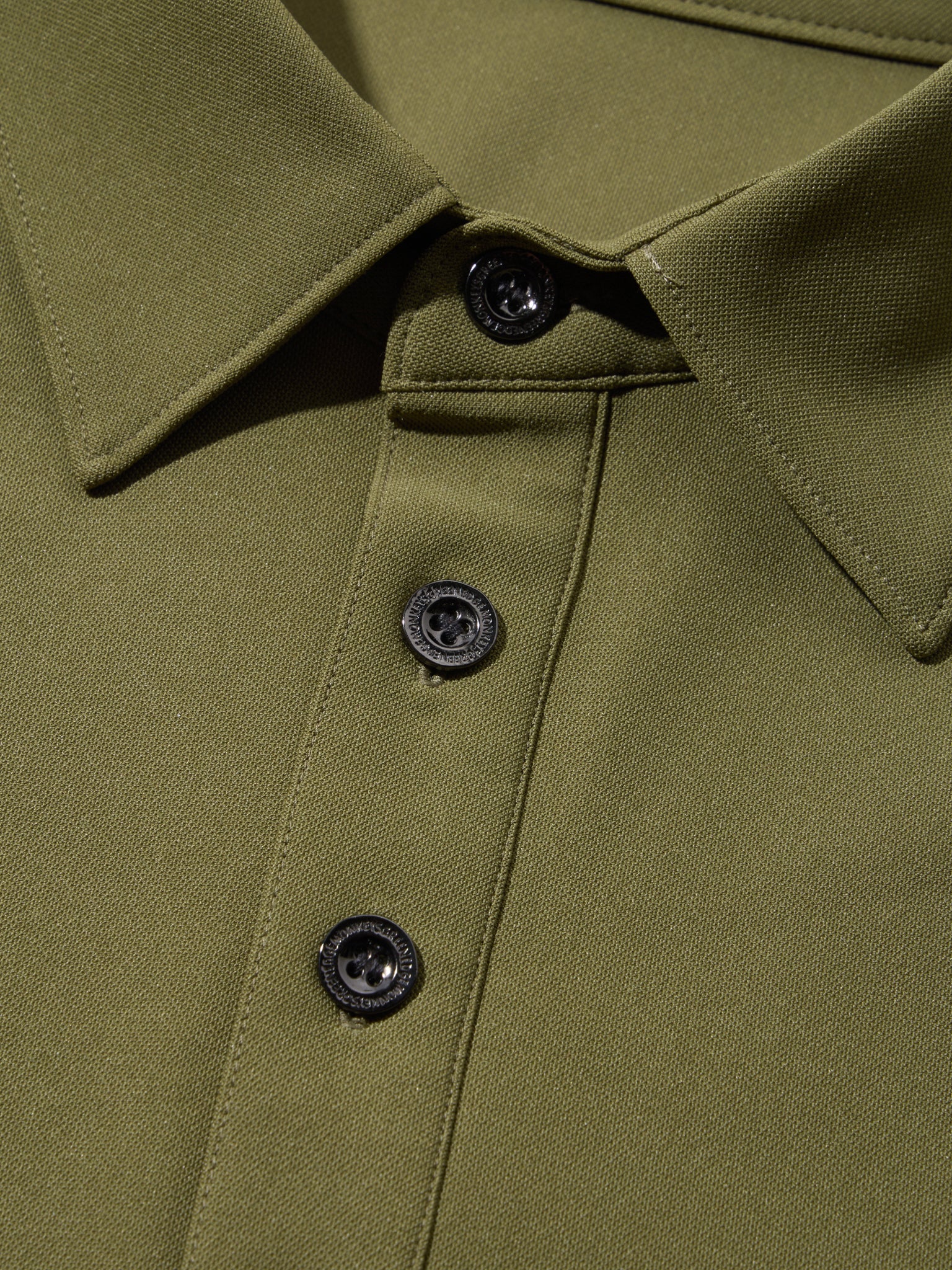 Stretch kanoko long sleeve polo #3001-66